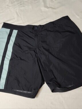 Verge Navy Blue Swim Shorts with Light Blue Side Stripe Size XL